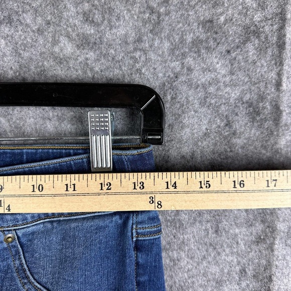 Spanx Jeans Womens Small Blue Pull On Distressed‎ Tummy Control - Picture 2 of 15